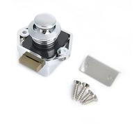 1 cerradura de botón for puerta de armario, cajón, caravana, barco, casa, muebles, herrajes for caravanas y caravanas.(Carlock002-chrome)