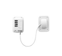 1 cerradura de seguridad para ventanas autoadhesiva, bloqueo de seguridad para ventanas, bloqueo de cable para uso doméstico, público y comercial