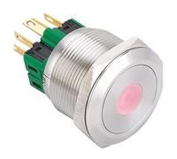 1 cerradura instantánea de acero inoxidable de 22 mm (1NO1NC)(MOMENTARY_220V)