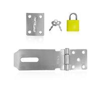 1 Cerrojo, 1 Candado Con 2 Llaves, Cerrojo De Candado De Acero Inoxidable, Accesorios Para Cerradura De Puerta, Pestillo De Puerta De Cobertizo