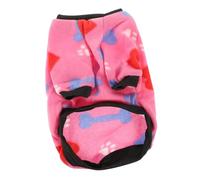 1 Chaleco para Mascotas, Ropa Abrigada para Mascotas, suéter navideño para Perros, Camiseta sin Mangas para Perros, Chaleco de Invierno para Perros, Ropa Divertida para Mascotas (Rosa, 30x21x14cm)