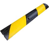 1 Channel Hose Rubber Cable Floor Cover, Rubber Cable Protector, Wire Cord Ramp Traffic Speed Bumps Driveway Hose Cable Ramp Protective Cover(B)