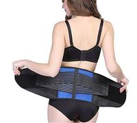 1 cinturón ajustable de neopreno con doble tirador lumbar para aliviar el dolor y aliviar la cintura.