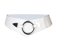 1 cinturón blanco, elegante cinturón de personalidad, cinturón simple, cinturón ancho para mujer, cinturón decorativo de vestir, blanco, 85