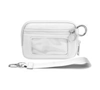 1. Cinturón de fitness ligero resistente al agua con múltiples bolsillos, unisex, deportiva, para correr, senderismo, viajes, a cuadros, accesorio de fitness unisex, White, Talla única