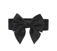 1 Cinturón De Lazo Negro, Cinturón Ancho Para Mujer, Cinturón Decorativo Para Vestido, Cinturón Elástico