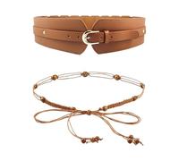 1 Cinturón De Mujer, 1 Cordón De Cintura Para Mujer, Cinturón Marrón Para Mujer, Cinturón Ancho Para Mujer, Cinturón De Vestir Para Mujer