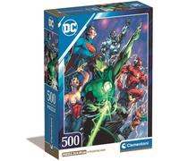 Clementoni League DC Comics Justice Leaugue Core-Puzzle De 500 Piezas, Rompecabezas Adultos, Entretenimento, 35531, Multicolor