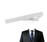 1 clip de corbata plateado de materiales de primera calidad para hombre, hecho a mano para corbata, para hombres, ya sea para bodas de negocios u otras ocasiones formales, accesorio que mejora