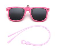 1 clip para gafas de sol, 1 cordón para gafas, práctico clip para gafas, gafas de sol polarizadas, clip de gafas de sol reversible, clip para gafas de sol no desmontable, clip para gafas de niños,