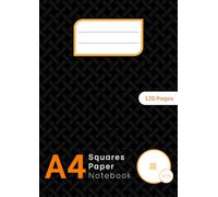 1 Cm Squared Paper Notebook A4: 10 Mm A4 Graph Paper Copybook For Drawing, Sketching, Work, Study, Engineering, Adults And Kids | Grid Lined Maths Exercise Book For School | Black Cover