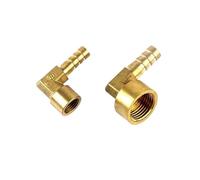 1 codo de latón para manguera de 8 mm, 10 mm, 12 mm, 14 mm, 16 mm, cola de púas de 1/10.2 cm, 3/20.3 cm, 1/5.1 cm (PLF6-02)