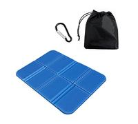 1 cojín de asiento plegable a prueba de humedad para exteriores, aislamiento portátil, impermeable, cojín de espuma aislante para camping, excursiones, viajes al aire libre (azul)
