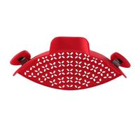 1 colador de silicona para ollas, colador de alimentos de cocina, colador de clip, colador de alimentos de cocina, utensilios para el hogar, resistente al calor, para carne, verduras, frutas