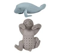 1 Colador De Té De Perezoso Y 1 Colador De Té De Manatí, Colador De Té De Silicona, Colador De Té Creativo, Colador De Té Interesante, Accesorios De Té