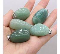1 colgante de ágata de cristal irregular, piedra preciosa Natural, amatista, ópalo, dijes, collar,Aventurina verde