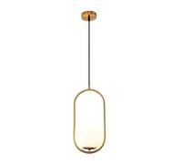 1 colgante de luz de iluminación moderno Lámpara con óvalo del vidrio esmerilado del globo Pantalla luz pendiente, colgante ajustable del accesorio ligero for Comedor Dormitorio