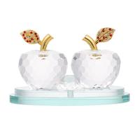 1 colgante de manzana de cristal para el interior del coche.