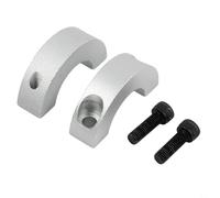 1 collar de eje dividido para varillas de 12 a 38 mm de diámetro con cuerpo de aluminio y tornillos M6 para un montaje estable en uso industrial (25 mm)