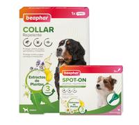 1 collar x 65 cm + 6 pipetas >30 kg Beaphar Pipetas y Collar Repelente para perros ¡Pack ahorro!
