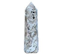 1 columna de cristal de obelisco de cueva de cristal de esfalrita de 800-900 g
