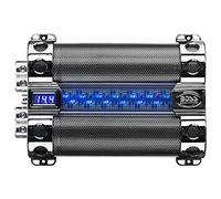 1 Condensador Compatible con Boss Audio Systems CAP18 Cap 18 Sistemas híbridos de 18 faradios hasta 18000 vatios rms con voltímetro Digital, 1 Pieza