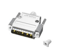 1 conector D-Sub mixto de 30 amperios 9W4 macho y hembra 5+4D-SUB Pin Power Mixed Secure PCB Mount con bloqueo de transmisión estable, enchufe chapado en oro