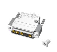 1 conector D-Sub mixto de 30 amperios 9W4 macho y hembra 5+4D-SUB Pin Power Mixed Secure PCB Mount con transmisión estable, enchufe chapado en oro