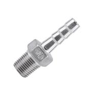 1 Conector de Manguera de púas de Rosca Adaptador dfe de de Manguera de Acero Inoxidable SS304 de 1/8 a 3/4 "(1/8 x 6 mm), Default, 1/8 * 6mm