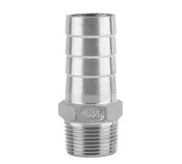 1 conector de manguera de púas de rosca adaptador dfe de de manguera de acero inoxidable SS304 de 1/8 "~ 3/4"(3/4 x 25 mm)