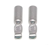 1 conector eléctrico para carretilla elevadora de 50 A, 120 A, 600 V, terminales de cobre chapados en plata, carcasa aislada PPO (gris-120 A)