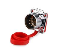 1 conector industrial M24 IP68 impermeable GEN3 núcleo de goma 10 12 19 24 pines conector rápido a presión (enchufe macho, 19P)