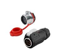 1 conector industrial M24 IP68 impermeable GEN3 núcleo de goma 10 12 19 24 pines conector rápido a presión (juego B, 19P)