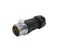 1 conector industrial M24 IP68 impermeable GEN3 núcleo de goma 10 12 19 24 pines conector rápido (enchufe de acoplamiento macho, 10P)