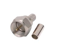 1 conector macho F adaptador de engarzado soldadura RG58 SYV 50-3 RG316 RG174 50-1,5 Cable conectores coaxiales RF(F M 50-3)