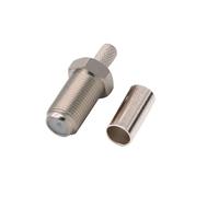 1 conector macho F adaptador de engarzado soldadura RG58 SYV 50-3 RG316 RG174 50-1,5 Cable conectores coaxiales RF(F F 50-3)