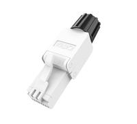 1 Conector RJ45 Cat6A Cat7 Cat8, Reutilizable, sin Herramientas, con Conector de Terminal Ethernet blindado.(CAT6A UTP)