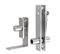1 Conjunto De Bisagras De Aleación De Plata, Aspecto Anti-óxido, Adecuado For Puertas De Madera, Gabinetes, Puertas De Aleación