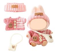 1 Conjunto De Ropa para Muñecas De Lapupu 17cm - Traje Encantador para Animalitos De Felpa, Vestido Miniatura para Ositos, Atuendo Suave para Coleccionistas Y Juguetes Pequeños para Abrazar.