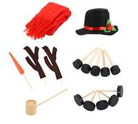 1 Conjunto De Vestir De Muñeco De Nieve Brazos De Muñeco De Nieve Para Manualidades Accesorios De Construcción De Muñecos De Nieve Juguetes Invierno Niño Utensilios De Navidad Paño