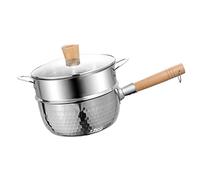 1 conjunto Tempura de cacerola pequeña con mantequilla de salsa práctica para fideos de madera ramen hirviendo olla - manejar una astilla de vapor cm sartén tradicional japonesa casa hogar