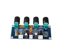 1 controlador de tono de preamplificador de placa de tono CC XH-A901 con ajustes de agudos, graves y volumen, chip NE5532 dual, fuente de alimentación de 12-24 V, para A