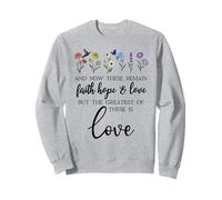1 Corinthians 13:13 Bible Verse Christian Faith Hope Love Sudadera