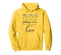 1 Corinthians 13:13 Bible Verse Christian Faith Hope Love Sudadera con Capucha