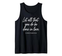1 Corintios 16:14 Que Todo lo Que hacéis Sea Hecho en Amor Camiseta sin Mangas