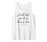 1 Corintios 16:14 Que Todo lo Que hacéis Sea Hecho en Amor Camiseta sin Mangas
