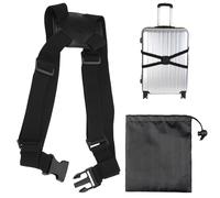 1 correa de equipaje y 1 organizador de bolsas de equipaje, correas elásticas, correas de equipaje personalizadas, accesorios de equipaje personalizados con función de encuadernación.