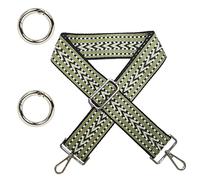 1 correa para el hombro ajustable, correa de hombro ancha, accesorios de bolsillo para hacer uno mismo, correa de repuesto con 2 trabillas plateadas para todos los bolsos, bolsos de mano y bolsos de