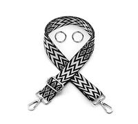 1 correa para el hombro de bolsillo con 2 llaveros abiertos de metal con hebillas de metal, bolsillos diagonales de repuesto, ancho de hombro de 3,8 cm, ajustable de 85 a 145 cm