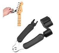 1 cortador de cuerda de guitarra y extractor de pines de puente, cortador de cuerdas de guitarra multifuncional 3 en 1, extractor de pines de puente de guitarra, reparación de instrumentos para